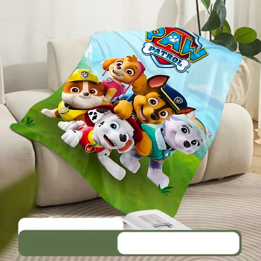 Printed Blanket Picnic Blanket Cartoon Cute P-PatrolS Warm Blanket Soft and Comfortable Cartoon P-PAWS Home Travel Birthday Gift 5