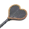 38CM PU Leather Heart-Shaped Flog Spank Paddle Horse Whip Beat Submissive for Horse Training Bat 3