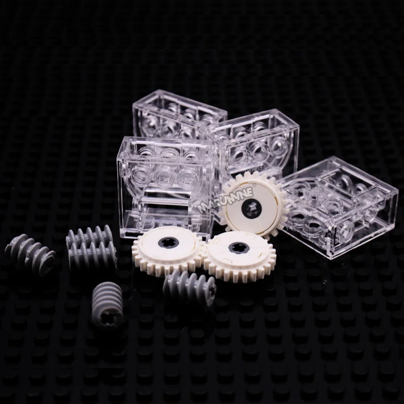 Marumine Building Block Technology Parts Machinery Automobile Gear Worm Brick MOC 76019 6588 4716 Assembly Accessories Gift Toy