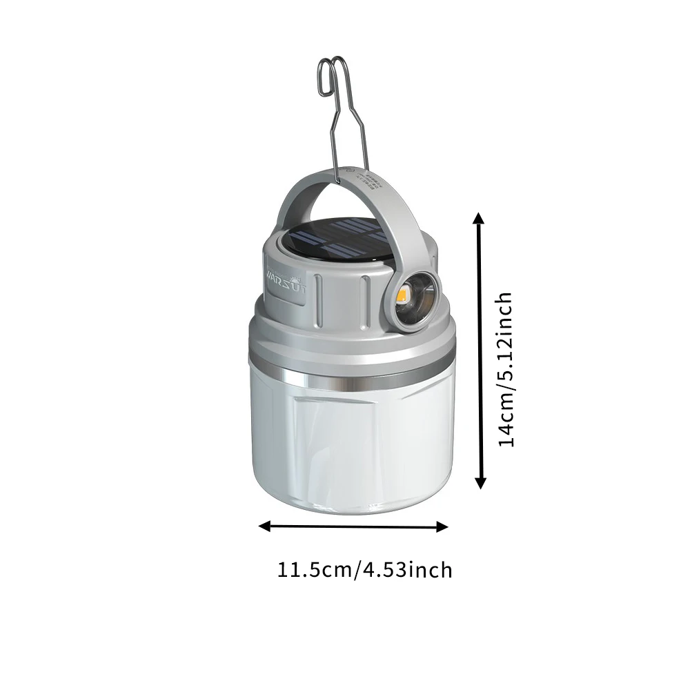 Camping lamp 1100 lumen long endurance led solar powerful rechargeable for outdoor sports