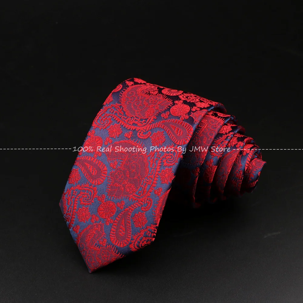 Men Jacquard Woven Tie Polyester Floral Necktie Bowtie Suit Vintage Red Blue For Groom Business Wedding Party Collar Accessories