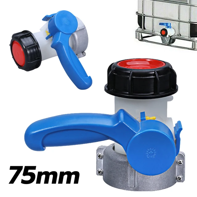 Ibc Tote Tartálytartály -Adapter Szelep Dn50 75 Mm -Es Csőcsatlakozó Csap 1000L Víztartály -Totet Tartály Pillangó Kapcsoló Kerti Szerszám - Image 3