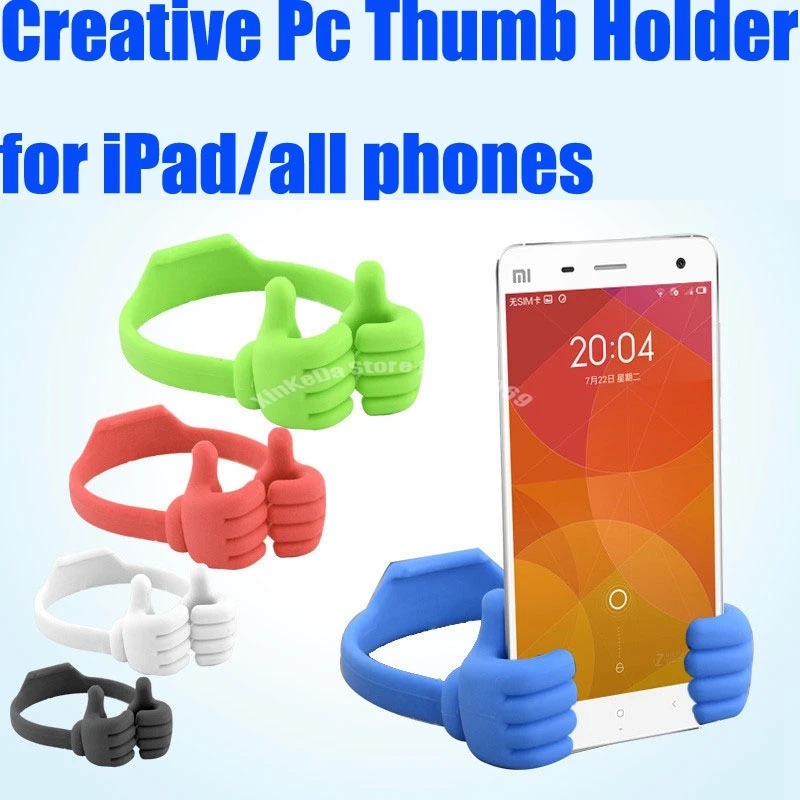 

10pcs/lot Mobile phone Holder Thumbs Modeling Phone Stand Bracket Holder Mount for ipad iPhone 6 5S Samsung Cell phone Tablets