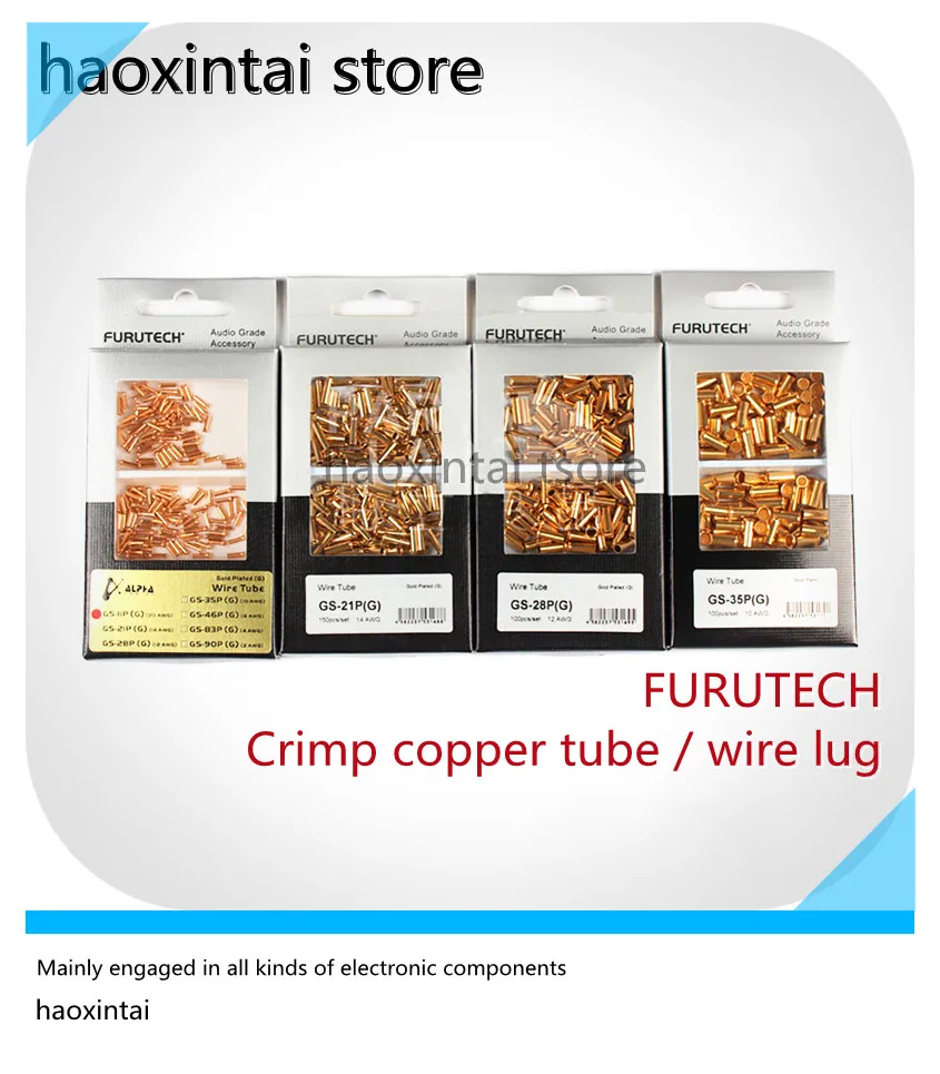 

1pcs Original FURUTECH Furukawa GS series car fever audio pressure line copper tube terminal wire ear one price