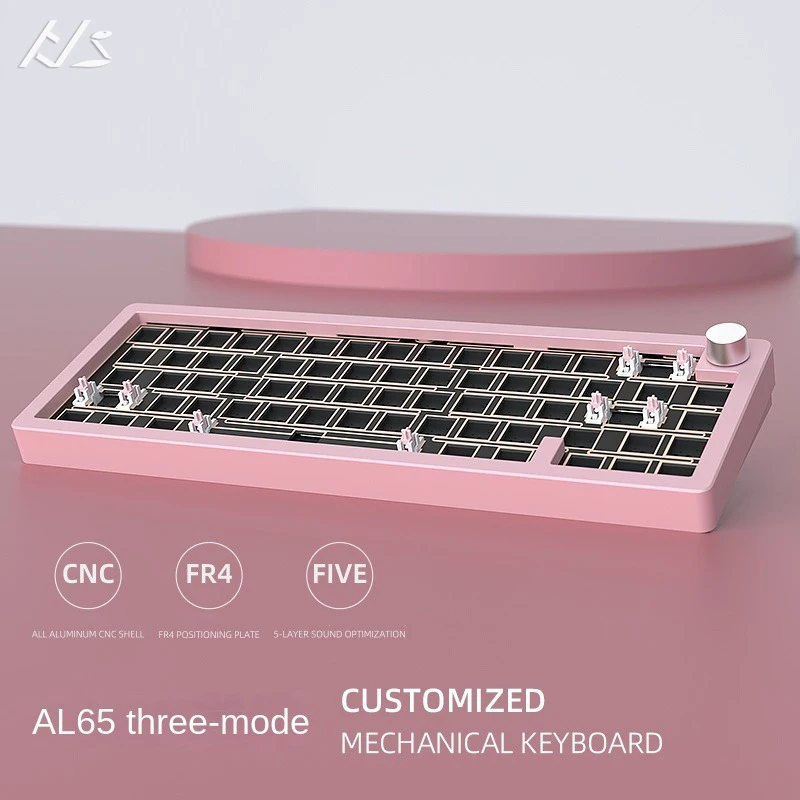 HJS AL65 VS R65 Mechanical Keyboard Kit CNC Aluminum Customized