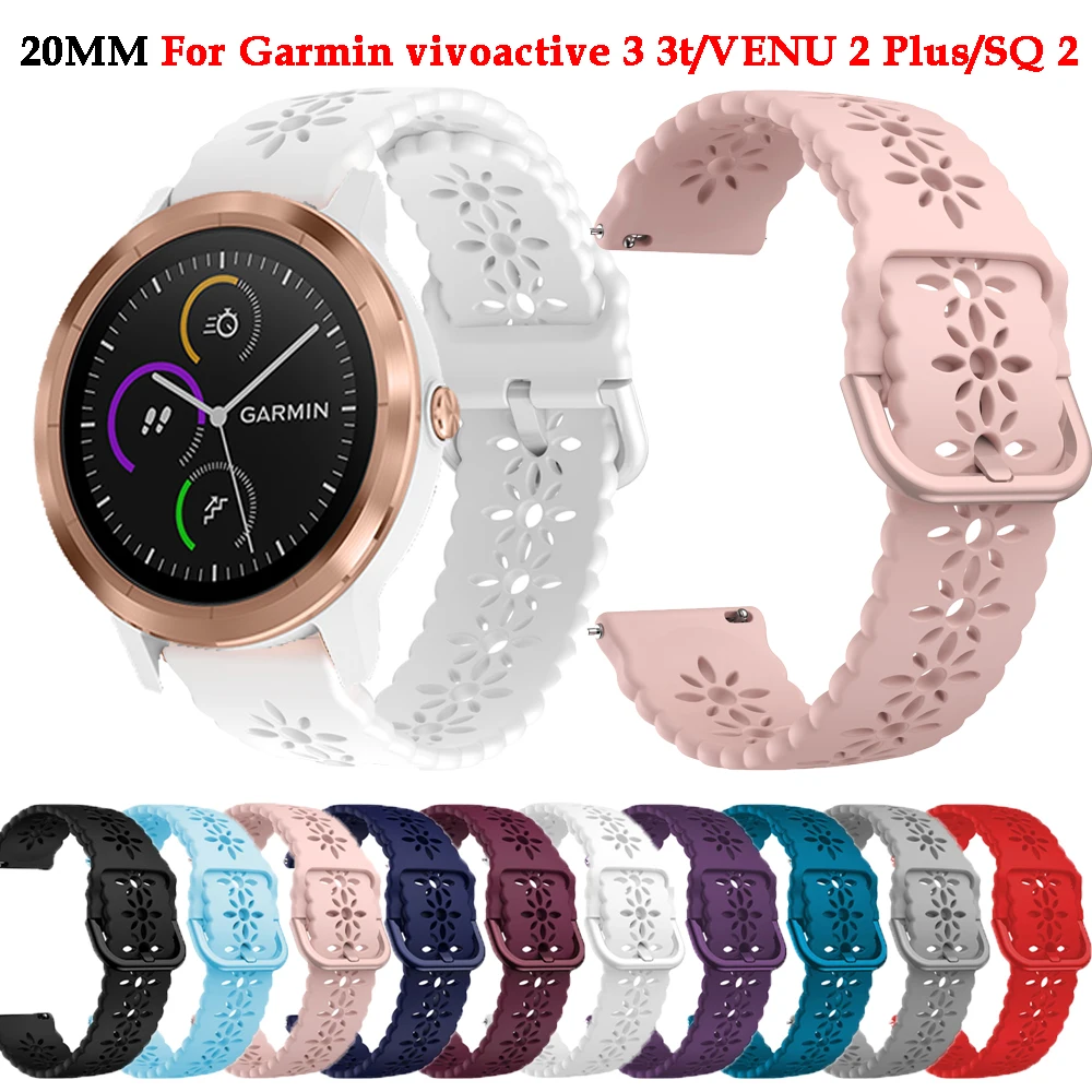 Cinturino In Silicone 20mm Per Garmin, Samsung, Amazfit E Altri – Ricambio Morbido E Traspirante (Bianco)