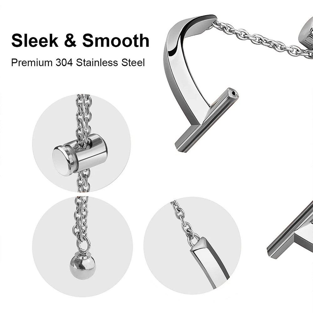 Adjustable Ladies Metal Watch Strap, T-Strap Design