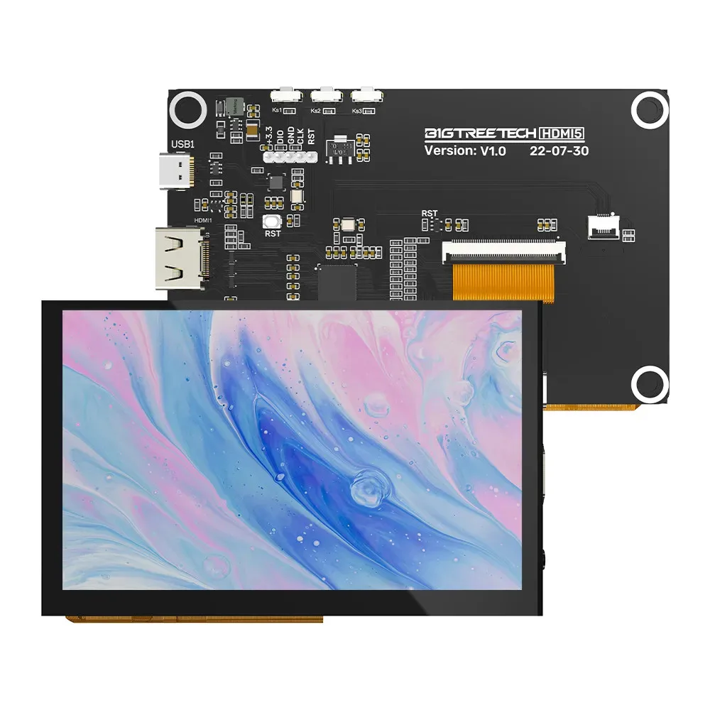 

Blurolls BTT HDMI Screen IPS 7Inch Touch Screen For Raspberry Pi 4 MantaM4P+CB1 MantaM8P+CB1 FDM Printer MINI PC VS PITFT50