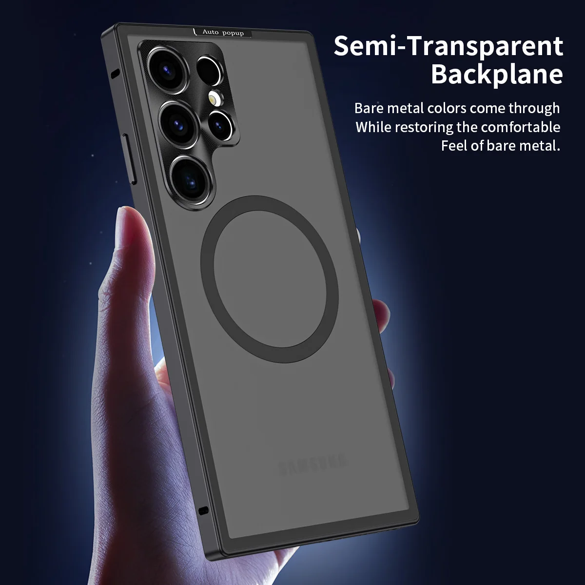 Metal Border Aluminum Alloy Phone Case for Samsung Galaxy S23 S22 Ultra S22 S23 Plus Magnetic for MagSafe Wireless Charge Covers