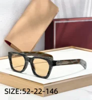 Lunettes de soleil de luxe Sterett, monture en acétate, fabriquées à la main, édition limitée, branches en forme de pagaie, qualité supérieure 6