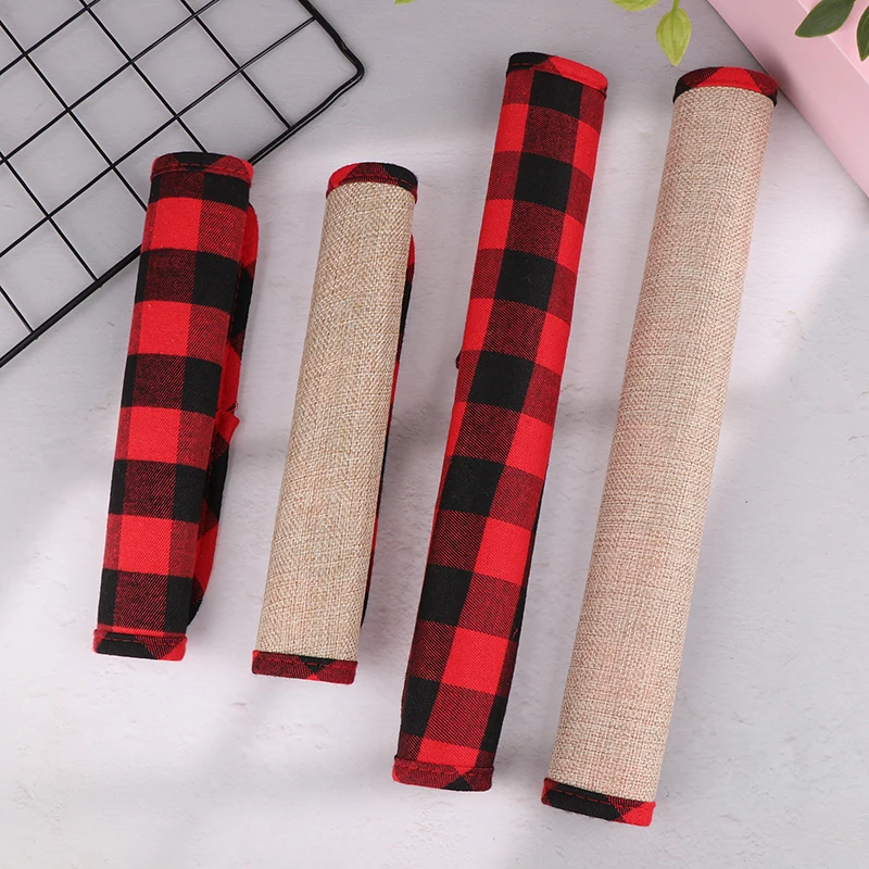 Description Picture 6 of item1Set Christmas Refrigerator Handle Cover Cloth Microwave Kitchen Fridge Door Knob Protector Xmas Decorations Home