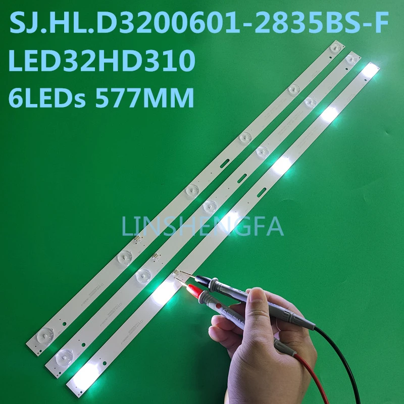 

3PCS/LOT LED Backlight strip 6 lamp For HD32-D2 32 inches LED32HD310 SJ.HL.D3200601-2835BS-F RH43-D3202X-06A JL.D32061235-017ES