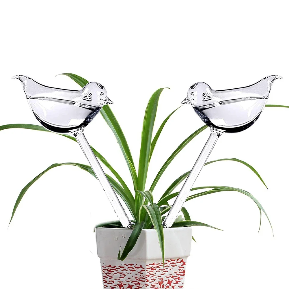 Automatic Flower Watering Device Plant Waterer Self Watering Globes Bird Shape Hand Blown ClearPlastic Aqua Bulbs self watering globes automatic watering device