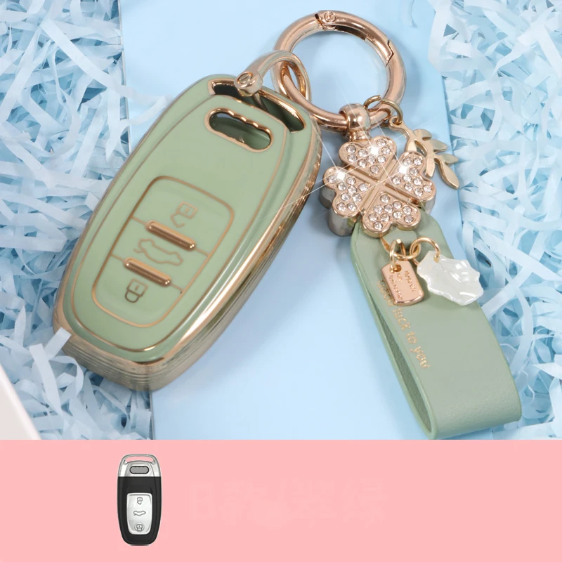 

Fashion New TPU Car Remote Key Cover Case Shell For Audi A6 A4 A5 A7 A8 C8 Q8 8S 8W Q7 B9 4M S5 S4 S7 D5 TT TTS TFSI E-Tron