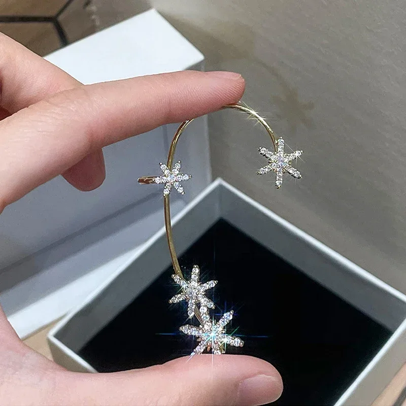 Clip per orecchio a farfalla in stile coreano senza piercing per le