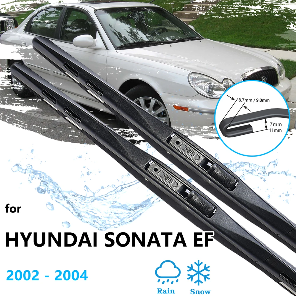 2X Per Hyundai Sonata Ef Mk4 2002 2003 2004 Spazzole Tergicristallo In Gomma Parabrezza Cutter U J Gancio Braccio Di Ricambio Pulizia