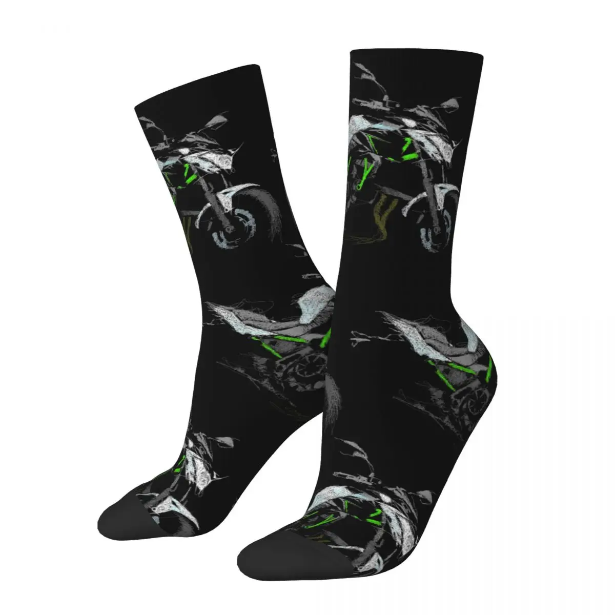 

Забавные сумасшедшие носки для мужчин Z650 хип-хоп Harajuku мотоциклы счастливые бесшовные узорные Компрессионные носки с принтом для мальчиков