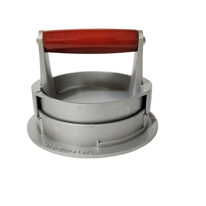 Burger Press Burger Maker Round Shape Hamburger Press Aluminum Alloy Hamburger Meat Beef Grill