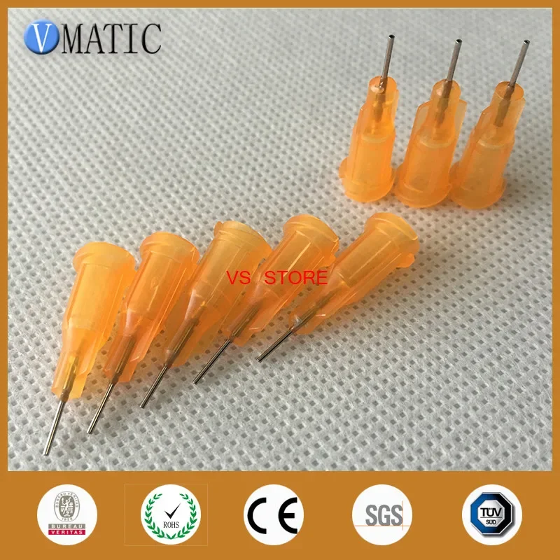 Non-Sterilized 100Pcs 23G 1/4'' Inch Glue Dispensing Needle Nozzle