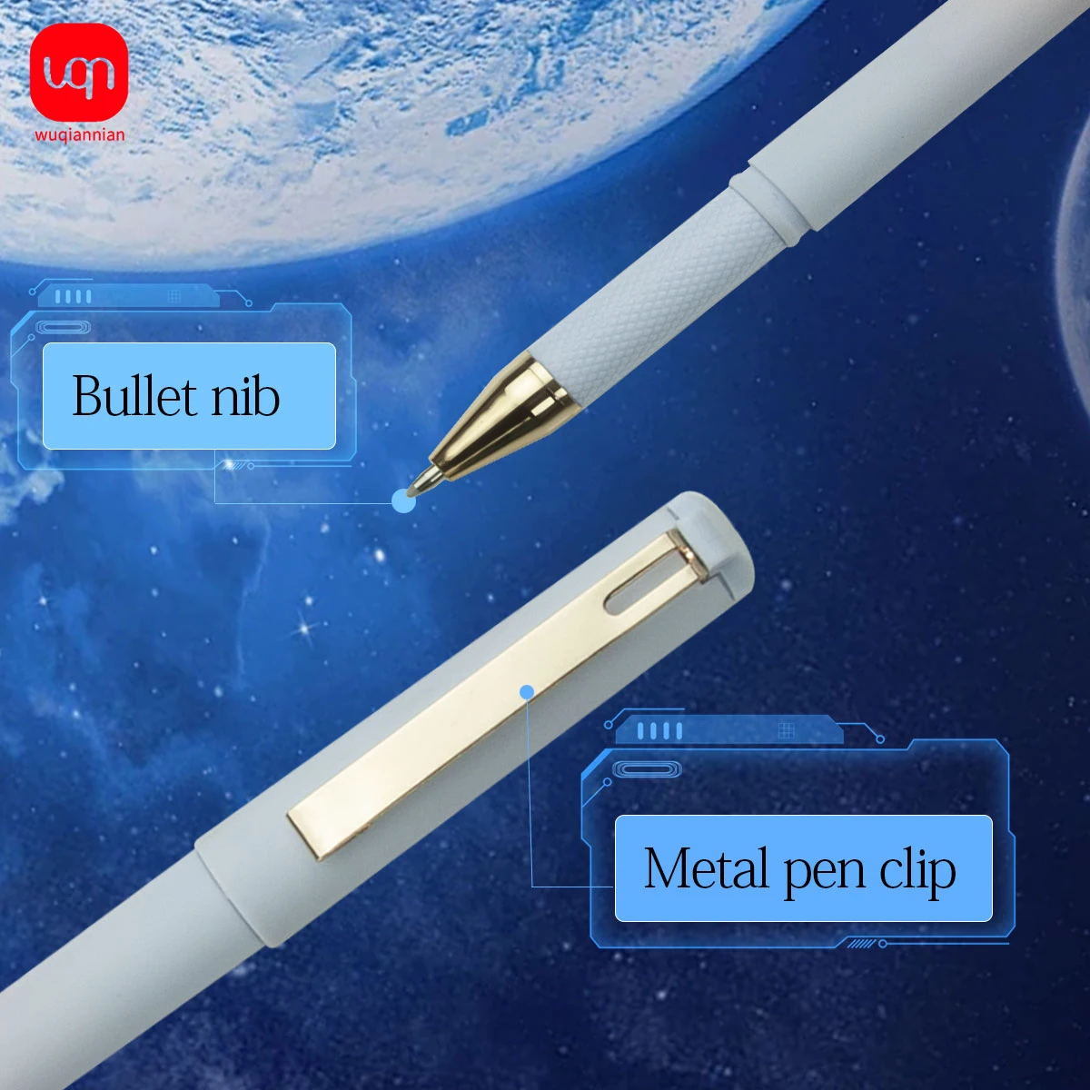 글쓰기 럭셔리 반짝이 재미있는 펜, 잉크, 귀여운 용품, 공부 액세서리, 그라디언트 퍼플 펜, 미적 펜, 학교 물건