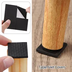 1~10PCS Self-sdhesive Chair Sofa Scratch Proof Square Round Rectangle Furniture Leg Pads Table Feet Covers Floor Protectors