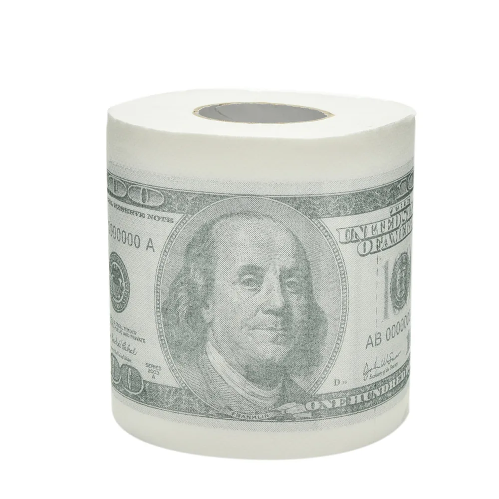 $100 Toilet Paper Novelty Fun Money Roll Gag Gift