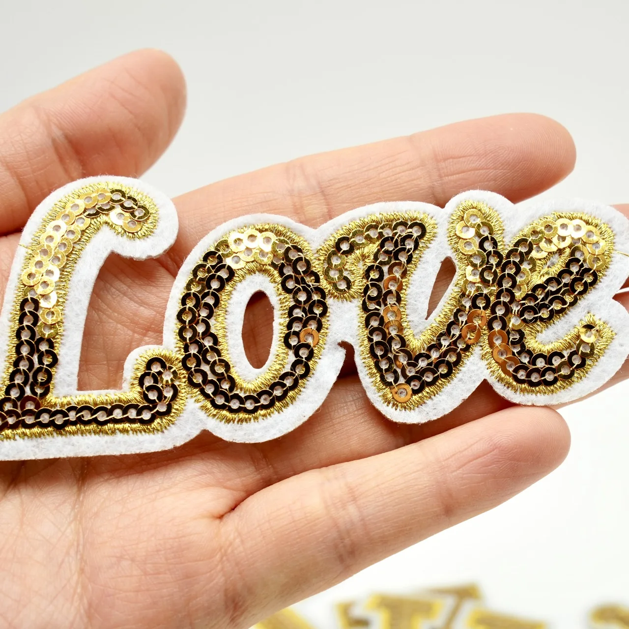 5CM Golden Sequins Letters Patch For Clothes Alphabet Iron on Garment  Accessories Embroidered Applique Decoration Repair Patches - AliExpress 15