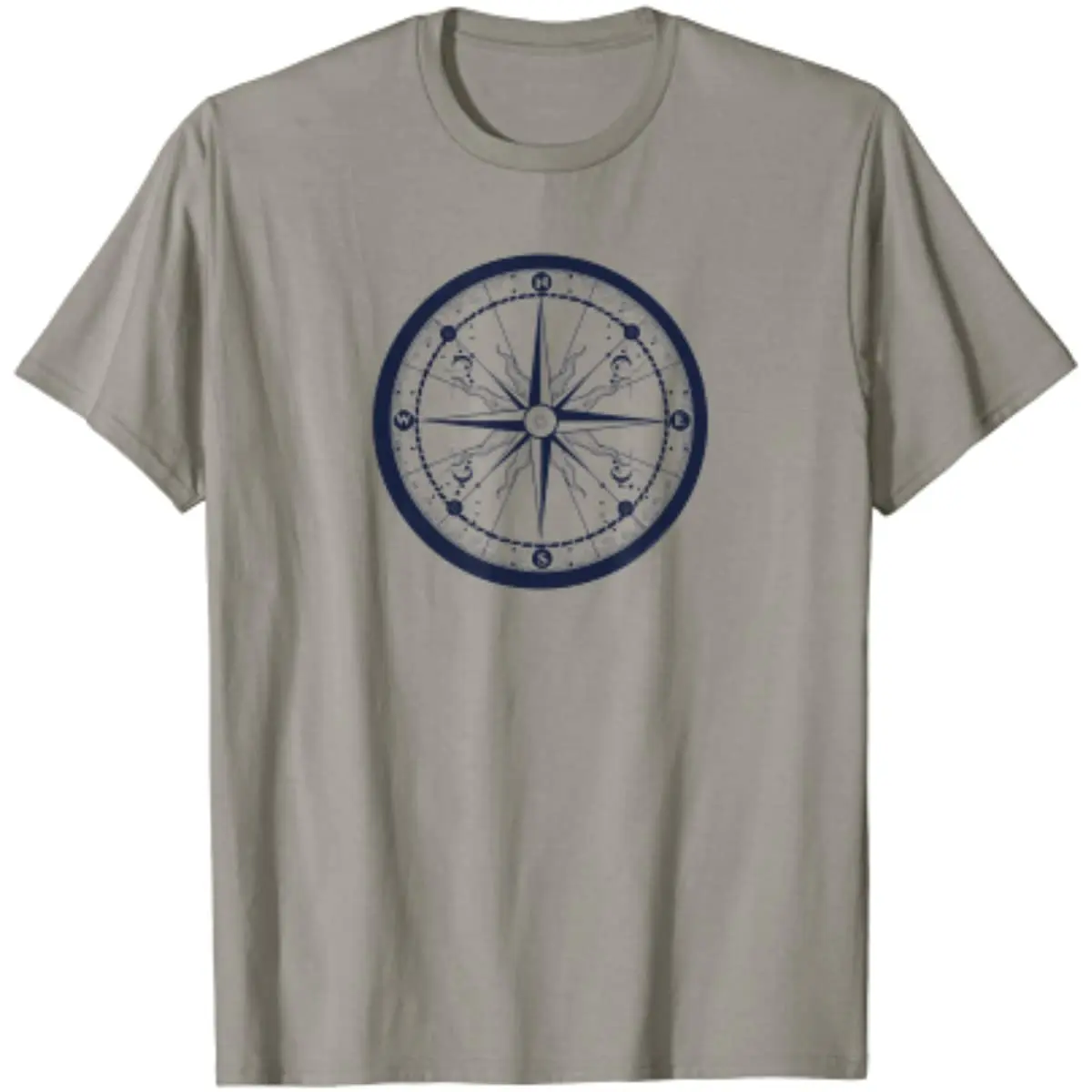 

Compass Sailing Hiking Adventure T-Shirt Graphic T Shirts Casual Cotton Daily Four Seasons Tees Men Clothing Mens T Shirts