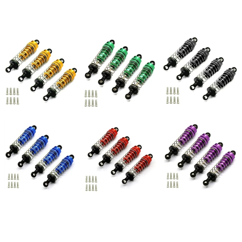 

4 шт. металлический амортизатор для HBX 16889 16889A 16890 16890A SG1601 SG1602 1/16 обновленные детали для радиоуправляемых автомобилей аксессуары