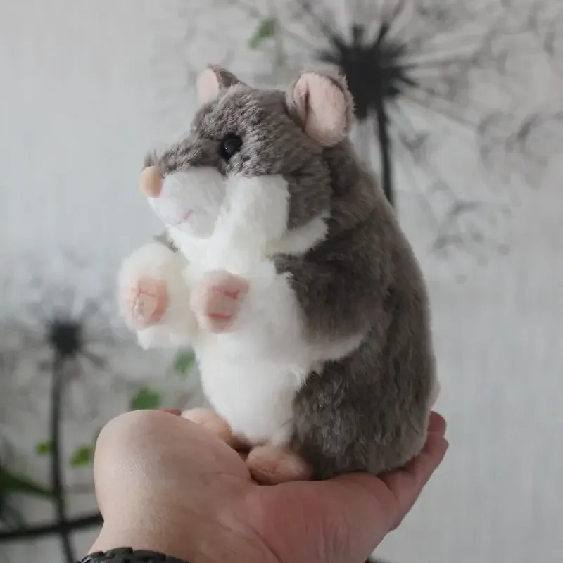 Chinchilla High Fidelity Anime Cute Plushie Hamster Plush Toys Lifelike Animals Simulation Stuffed Doll Kawai Toy Gifts For Kids 3