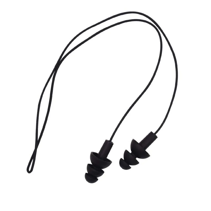

C352 Comfort Soft High Quality High Elasticity Silicone Swimming Anti-lost Waterproof Connection Earplugs/nose Clips 7 Colors