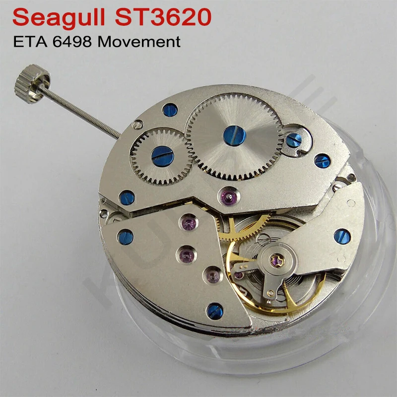 Watch Hand Winding Movement 17 Jewels Date at 6 o'clock Mechanical Movement For Seagull ST3620 6498 Watch Repair mechanical watch movement,watch movement