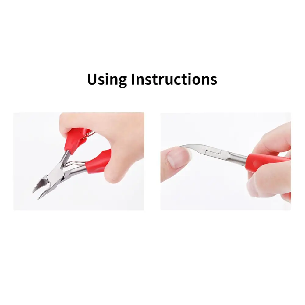 Steel Nail Cuticle Scissors Hawkbill Pliers Manicure Pedicure Scissors Nail Clippers Dead Skin Remover Care Tools