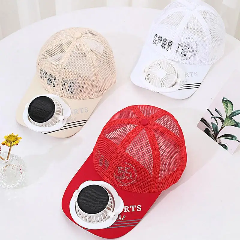 Men Women Hat Solar Energy&USBCharging Fan Caps Baseball Hats With Cooling Fan Sun Protection For Casual Outdoor Sport