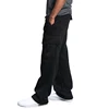 Mens Sweatpants Straight Fit Joggers for Sports and Streetwear Loose Oversized Drawstring Long Pants Men Multi-pocket Pants 6