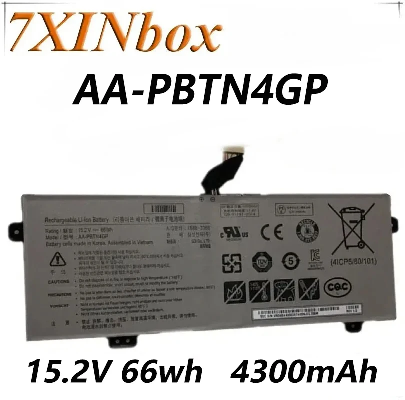 

7XINbox 15,2 V 66wh AA-PBTN4GP 4ICP5/80/101 Оригинальный аккумулятор для ноутбука SAMSUNG AA-PBTN4GP 4ICP5/80/101 планшет