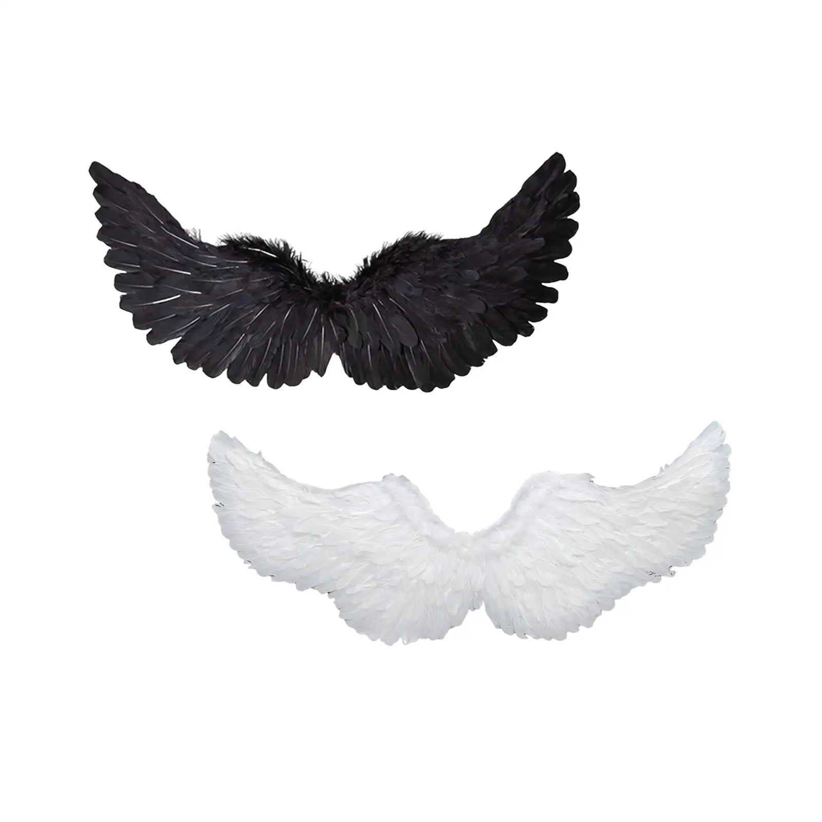 

Children Halloween Feather Angel Wings 31.5x15.7inch Lifelike for Photoshoot