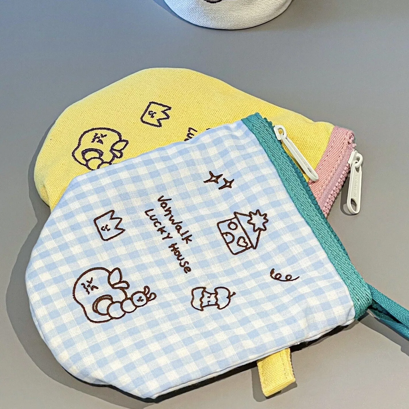 حامل قلم محمول Kawaii الطلاب مقلمة ذات سعة كبيرة م...