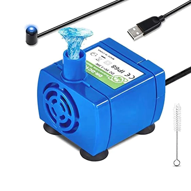 Cat Water Fountain Pump, Pet Water Fountain Pump Replacement Pump Dr