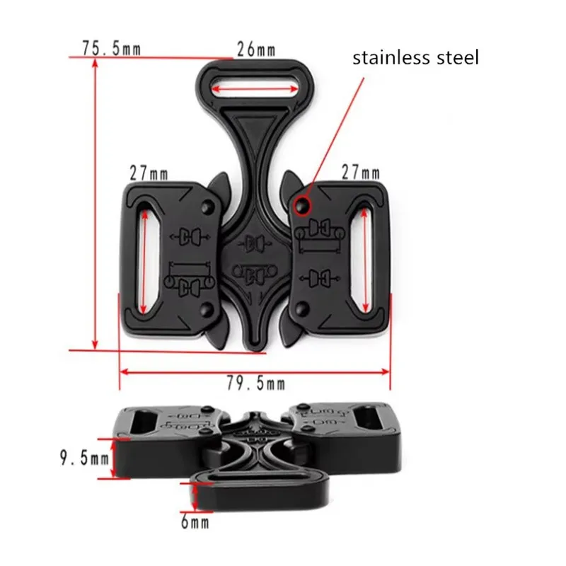 Enhanced Metal Buckles for Adjustable Outdoor Sports Belts