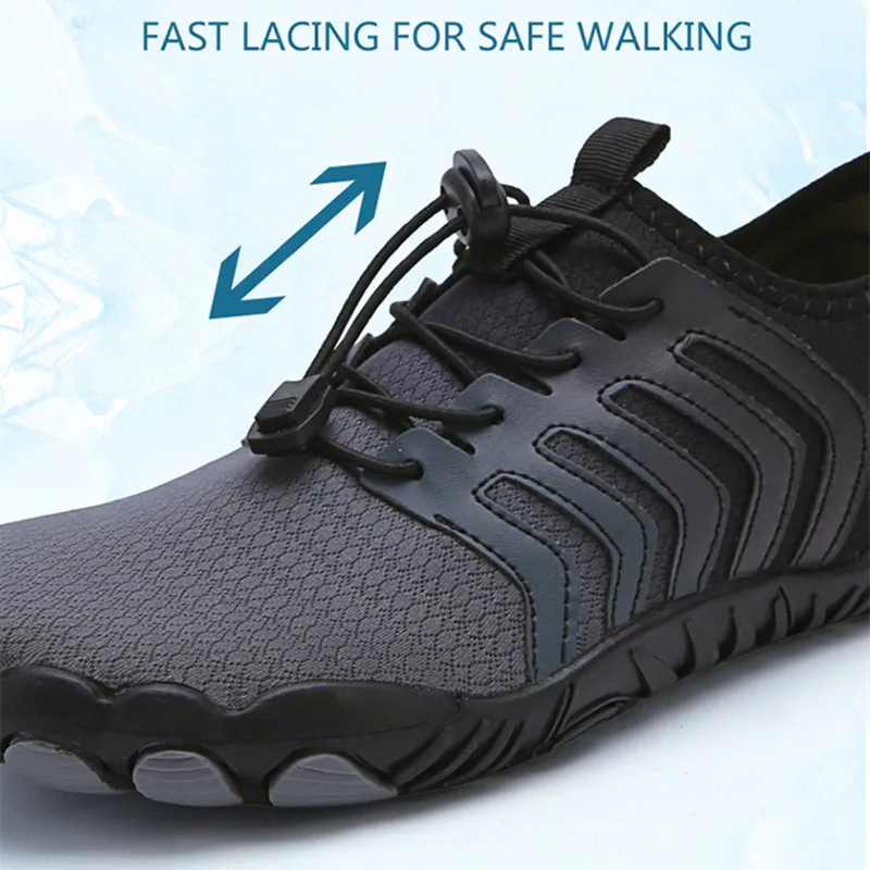 Men Women Upstream Water Shoe Comfortable Beach Barefoot Wading Shoe Elastic Quick-Dry Beach Surfing Boating Breathable Footwear