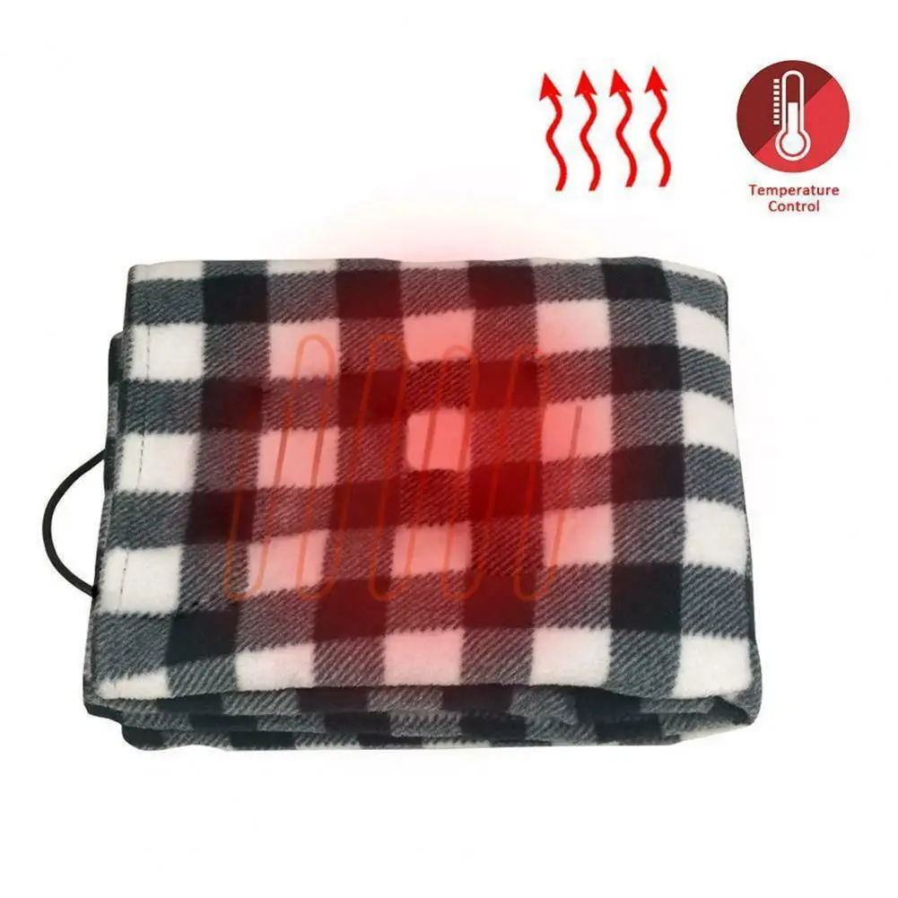 Electric Heated Blanket Lightweight Auto Heating Blanket Comfortable Energy-saving 12V Car Electric Heated Cover