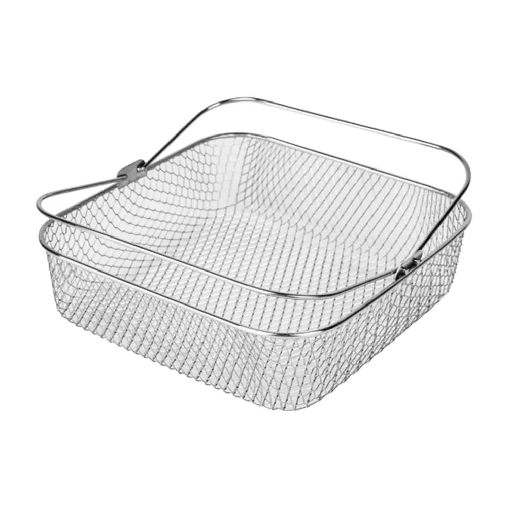 Square Stainless Steel Air Fryer Basket for 5.8QT 6QT Air Fryer