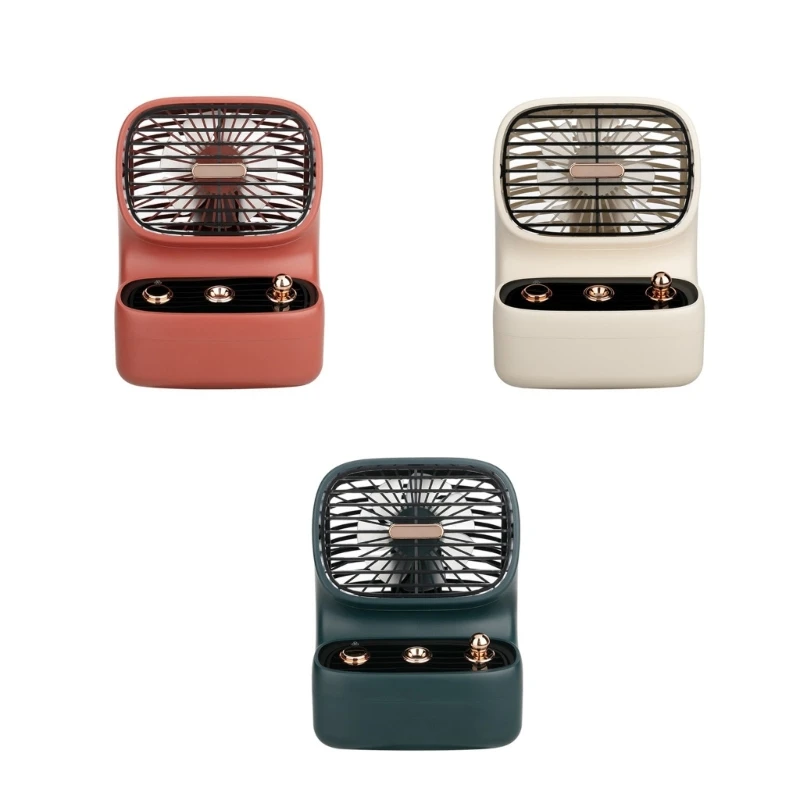 

USB Desktop Cooling Fan 3-speed Adjustable Small Air Conditioning Fan Gaming Machine Shape Small Humidifier Fan Dropship