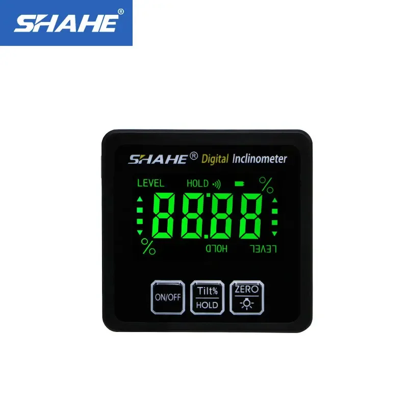 SHAHE 360&deg; Mini Digital Protractor Electronic Goniometer Inclinometer Digital Level Angle Finder With Magnetic Base