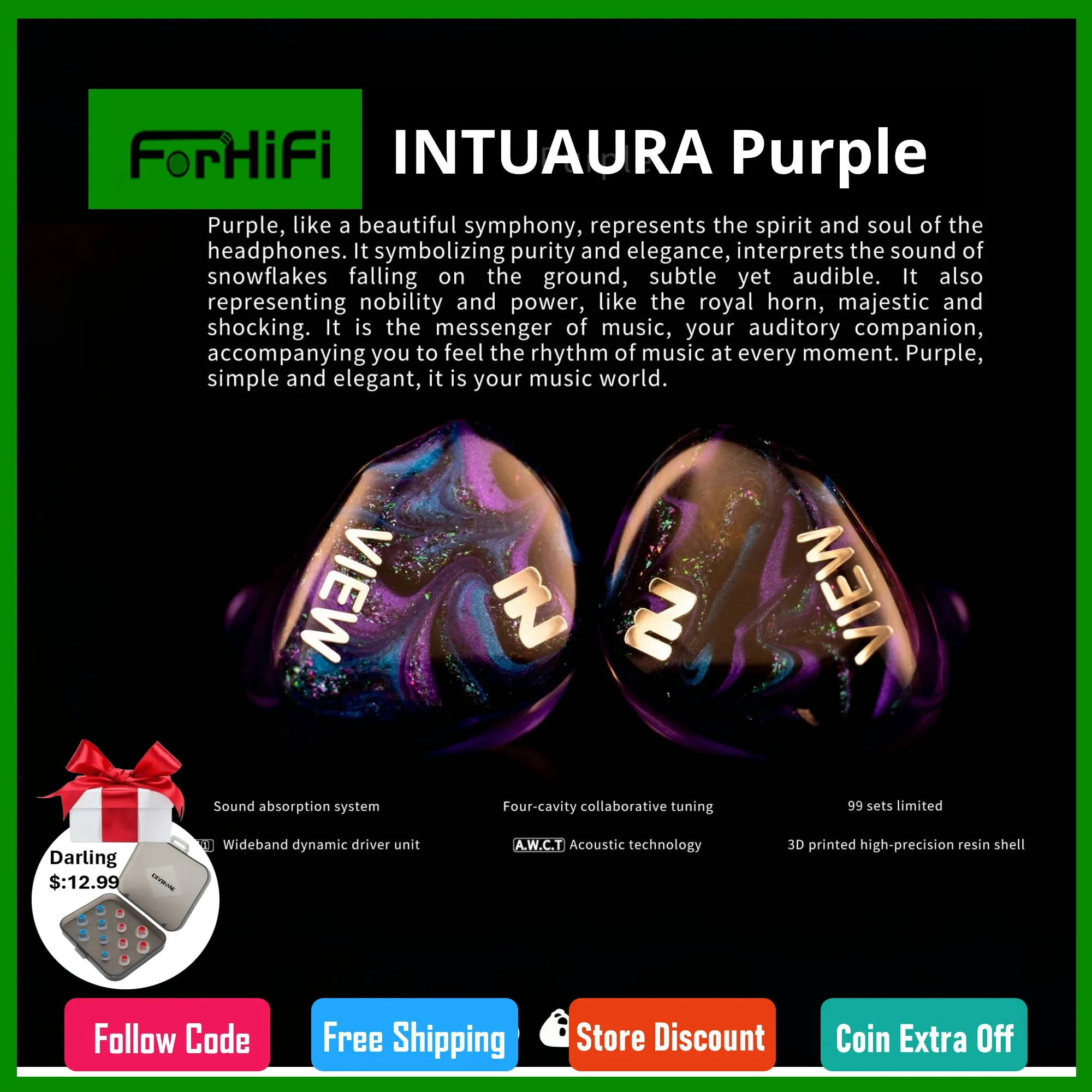 

Фиолетовые широкополосные динамические наушники с драйвером, Hi-Fi наушники, проводные наушники, высококачественные Кабели для аудиофилов