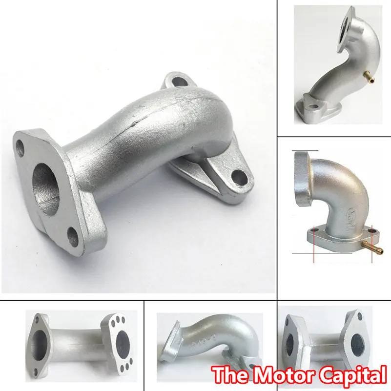 motorcycle intake manifold gasket,carburetor intake manifold boots 18mm 20mm 21mm 22mm 24mm 26mm 28mm Carburator Intake Pipe Manifold For 50/70/90/110/125CC 140-160cc Pit Dirt Bike ATV