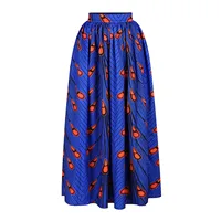 Jupe Maxi à Col Slash et Manches sulfpour Femme, Ensemble Deux Pièces, Mode Nationale Africaine, Sexy, Fente Haute, Vêtements Africains 5