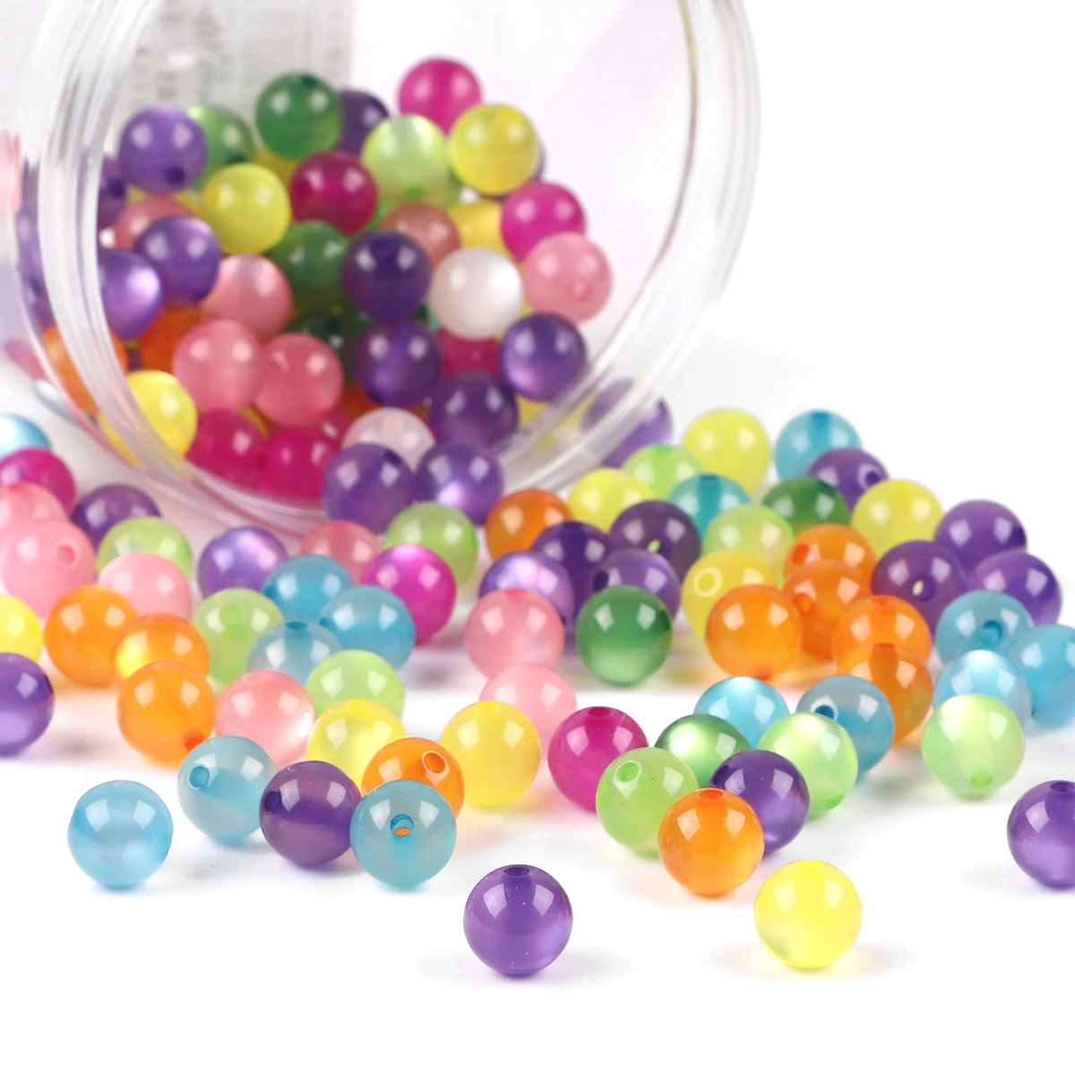 50PCS Resin Beads for DIY Earrings Accessories resin beads