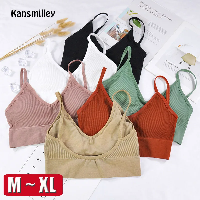 

M-XL Women Sexy Crop Tops Tube Top Bra Female Streetwear Sleeveless Camis Seamless Sport Lingerie Tee Crop Top Bandeau Top Tanks